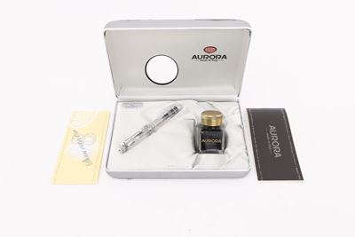 Aurora 88 Demonstator - Penna Stilografica in Resina Trasparente con Particolari Cromati