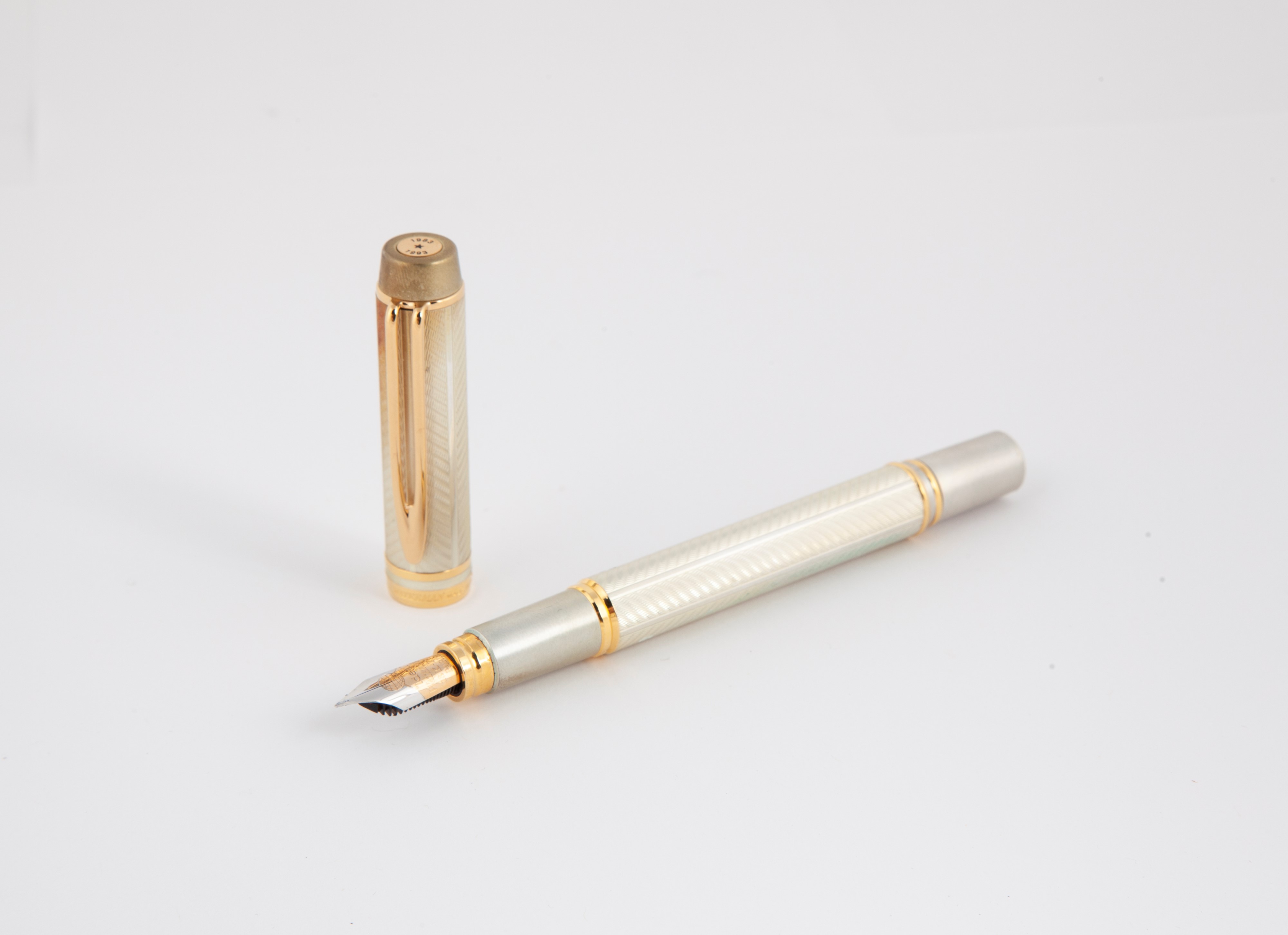 Waterman Man 100 Etoile 1983-1993, Penna Stilografica in Argento 950/000
