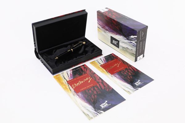 Montblanc Meisterstuck Voltaire, portamine in vernice con particolari dorati