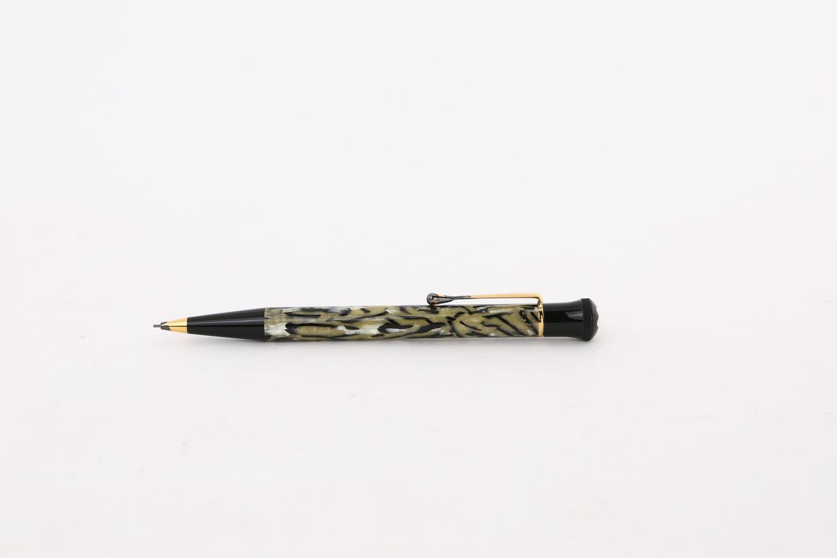 Montblanc Meisterstuck Oscar Wilde, Portamine in Vernice con Particolari in Argento 925 Dorato