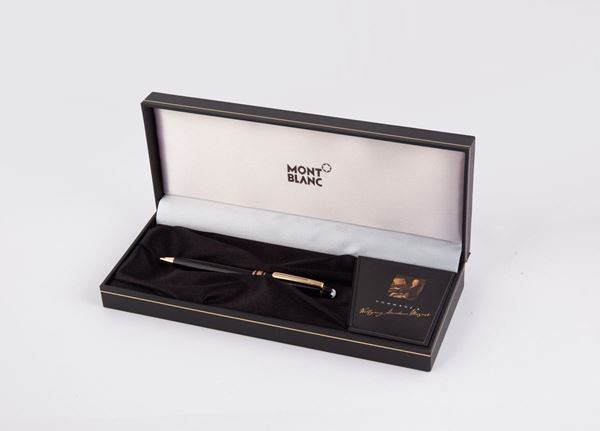 Montblanc Meisterstuck Hommage Wolfgang Amadeus Mozart - Portamine in vernice nera