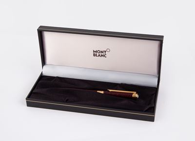 Montblanc Noblesse - Portamine in Metallo Smaltato Bordeaux e Particolari Dorati