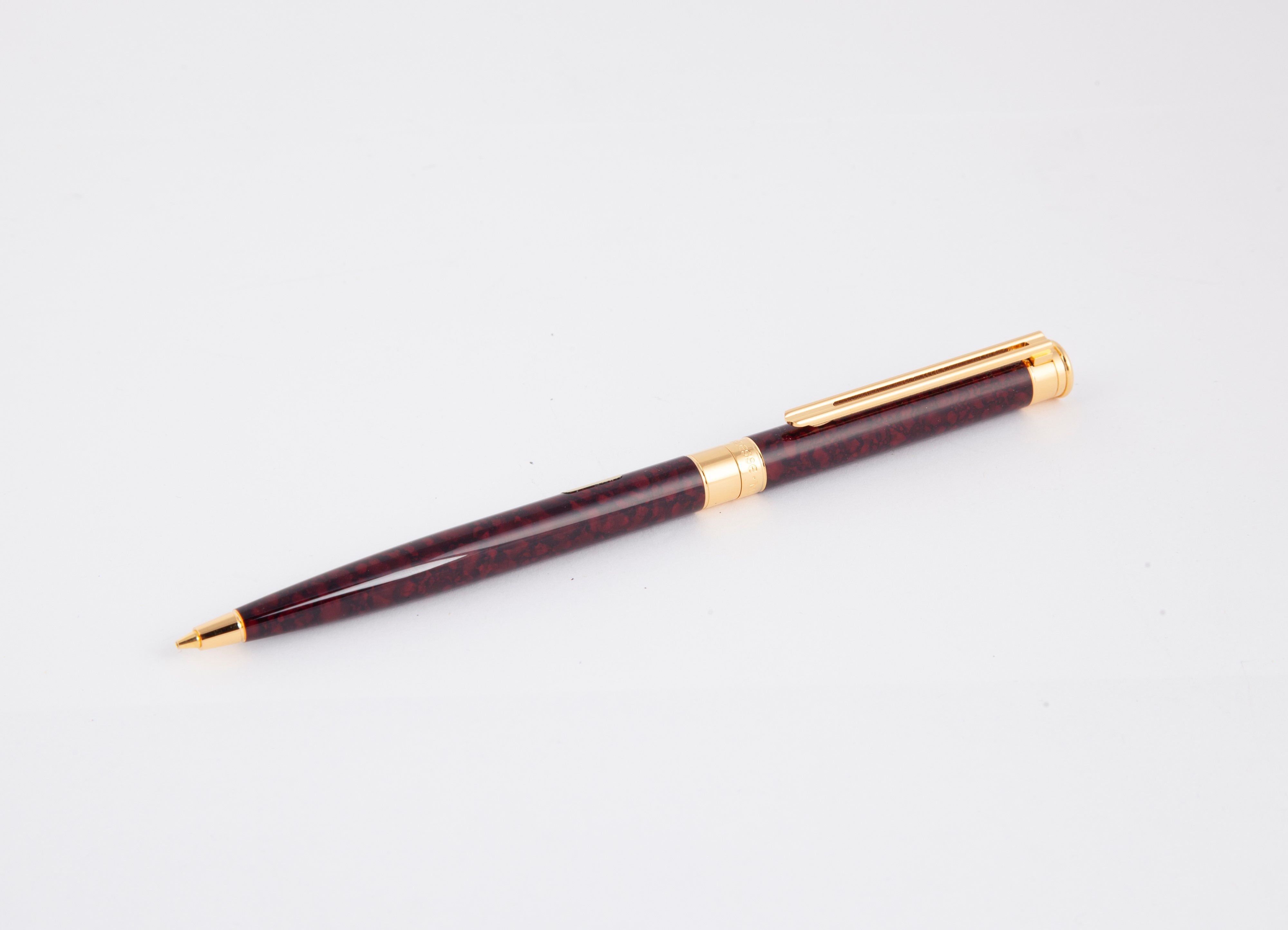 Montblanc Noblesse - Portamine in Metallo Smaltato Bordeaux e Particolari Dorati
