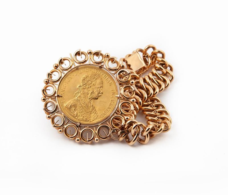Bracciale in Oro con 4 Ducati 1915