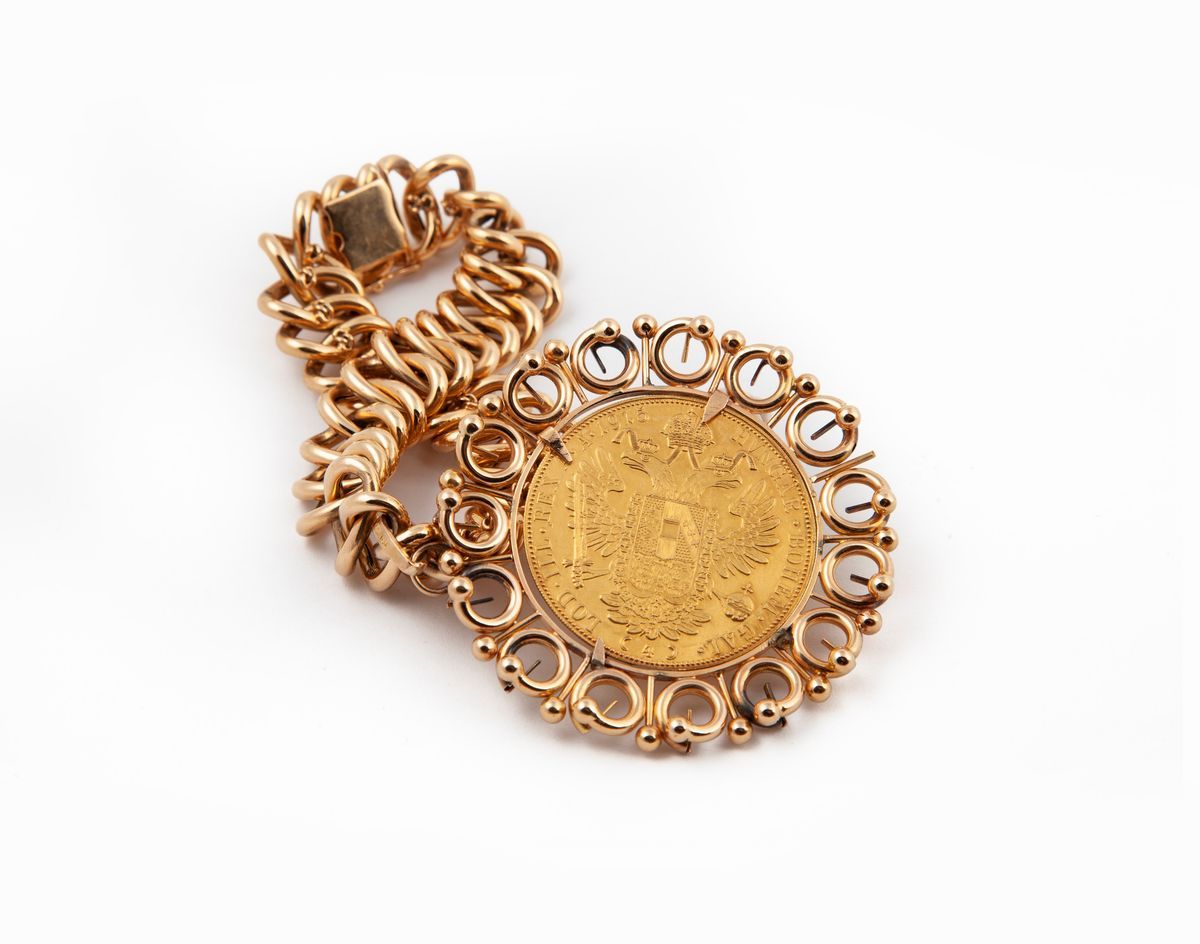 Bracciale in Oro con 4 Ducati 1915