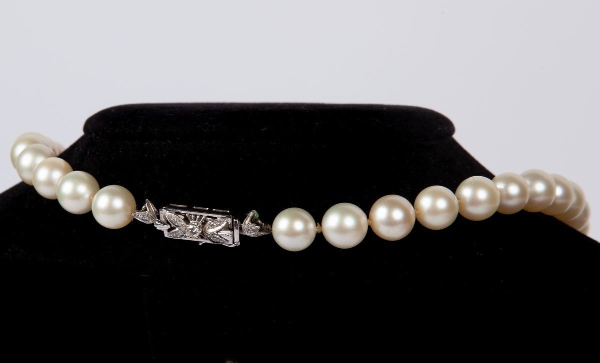 Collana di Perle Oro e Diamanti