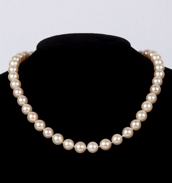 Collana di perle chiusura in oro  - Asta Jewels - I - Casa d'Aste Arcadia
