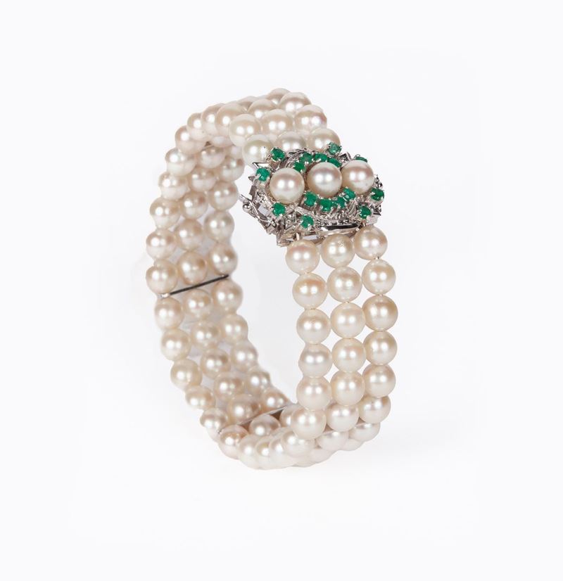 Bracciale Perle e Smeraldi