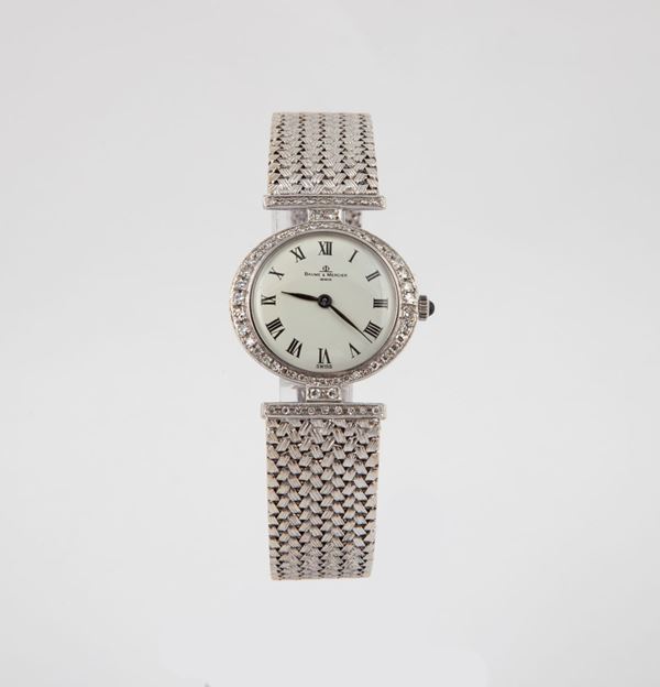 Baume&Mercier - orologio da polso donna in oro e brillanti  - Asta Fine Jewels  [..]