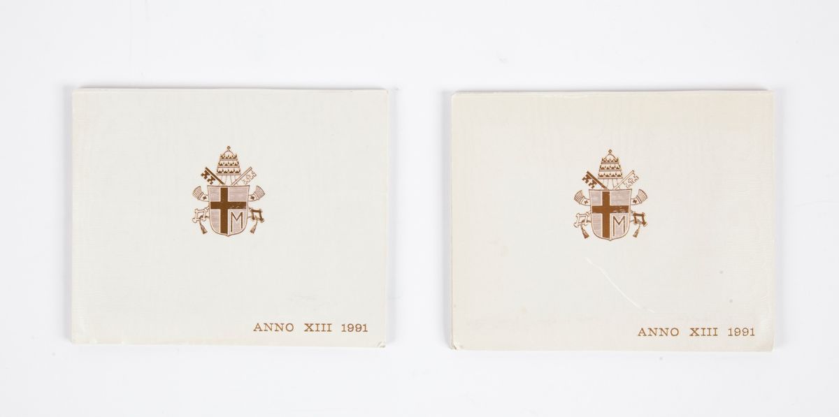 Lotto 2 Serie Complete 1991 Giovanni Paolo II Città del Vaticano