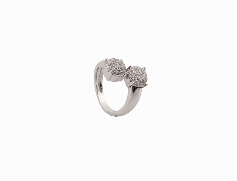 Anello Contrariè in Oro e Brillanti