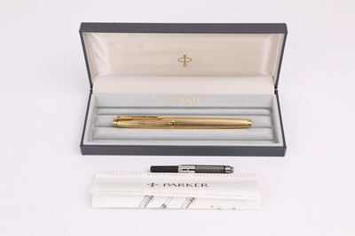 Parker Sonnet Iiq - Penna Stilografica in Metallo Placcato Oro