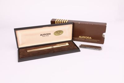 Aurora Marco Polo Mp52 - Penna Stilografica in Metallo Dorato