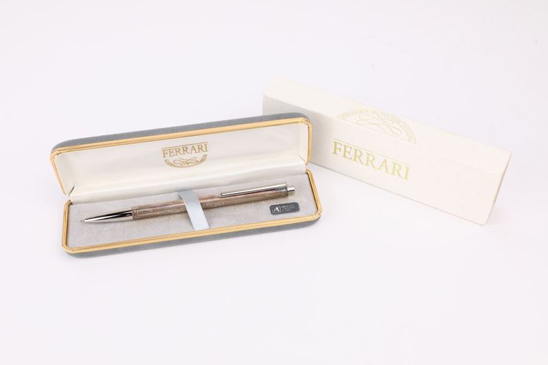 Ferrari - Penna a Sfera in Argento 925%