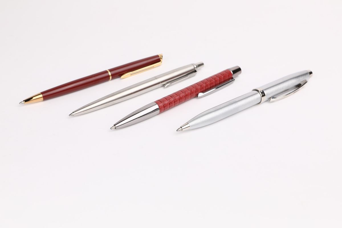 Waterman, Sheaffer, Parker, Campomarzio - Quattro Penne a Sfera in Acciaio, Metallo Smaltato e Le...