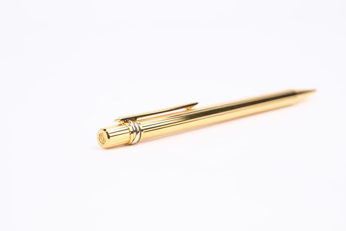 Le Must De Cartier - Penna a Sfera Stylos in Metallo Placcato Oro
