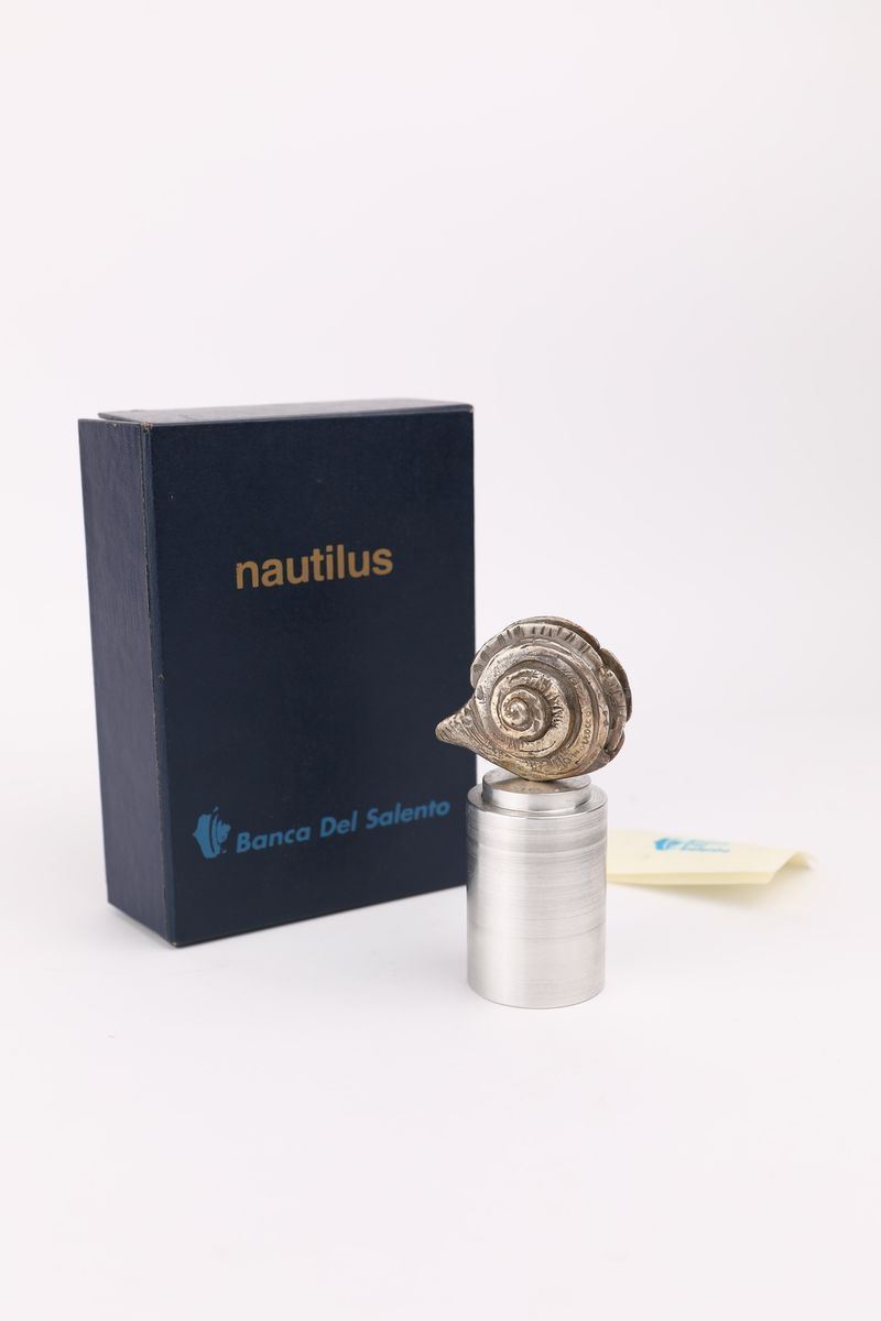 Fermacarte "nautilus" in Argento 800