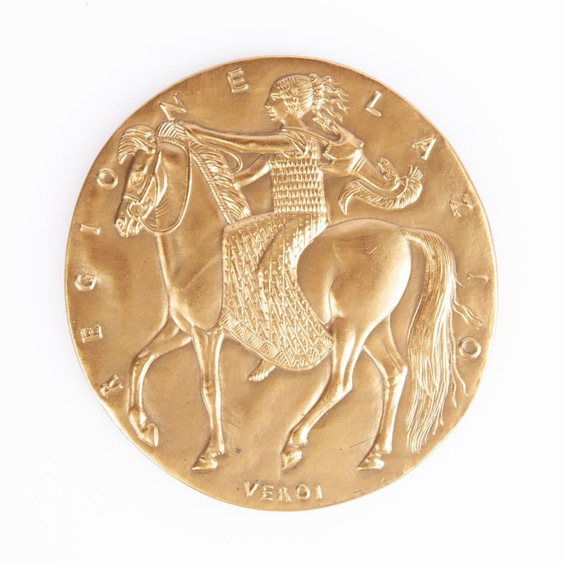 Guido Veroi - Medaglia Regione Lazio in Bronzo Dorato