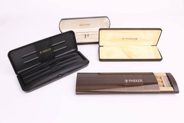 Sheaffer e Parker - Quattro astucci portapenne