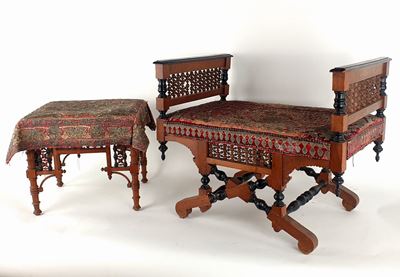 Panchetta e Sgabello in Legno, Prima Metà del XX Secolo
