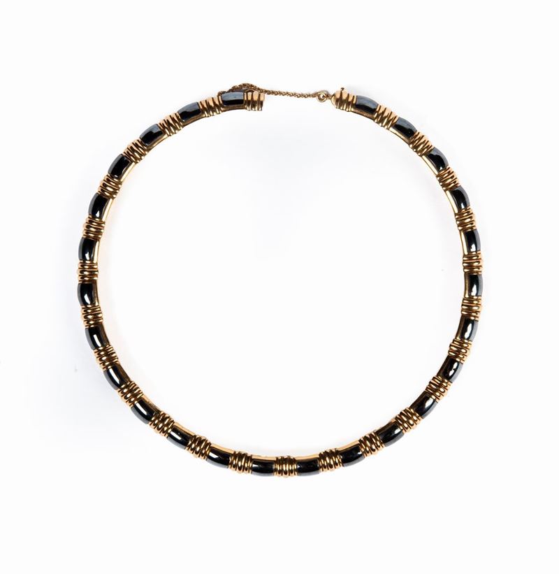 Bulgari - Choker in Oro ed Ematite