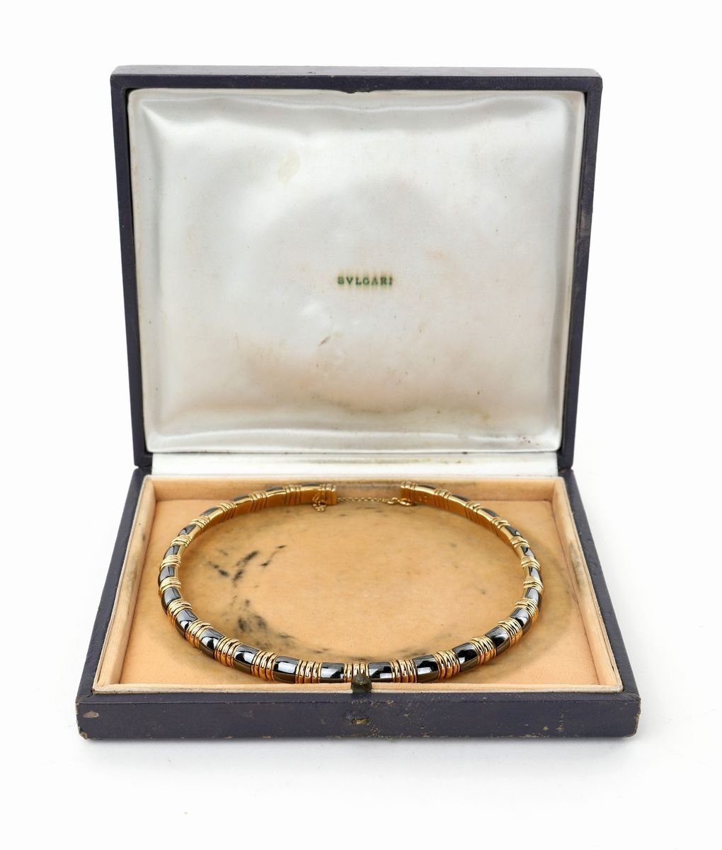 Bulgari - Choker in Oro ed Ematite