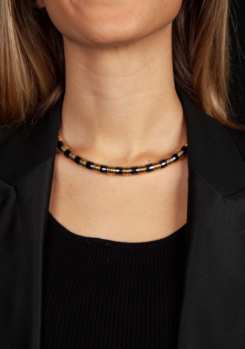 Bulgari - Choker in Oro ed Ematite