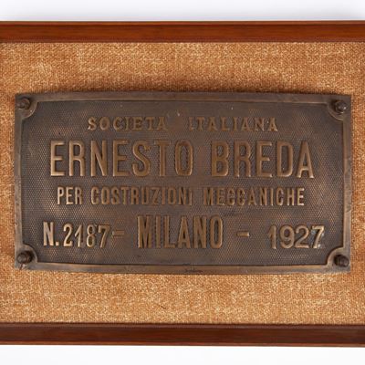 Targa Treno Fs Breda Nr. 2187
