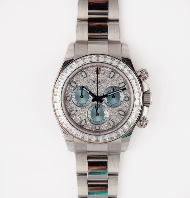 Rolex Daytona - Orologio da Polso in Platino e Brillanti