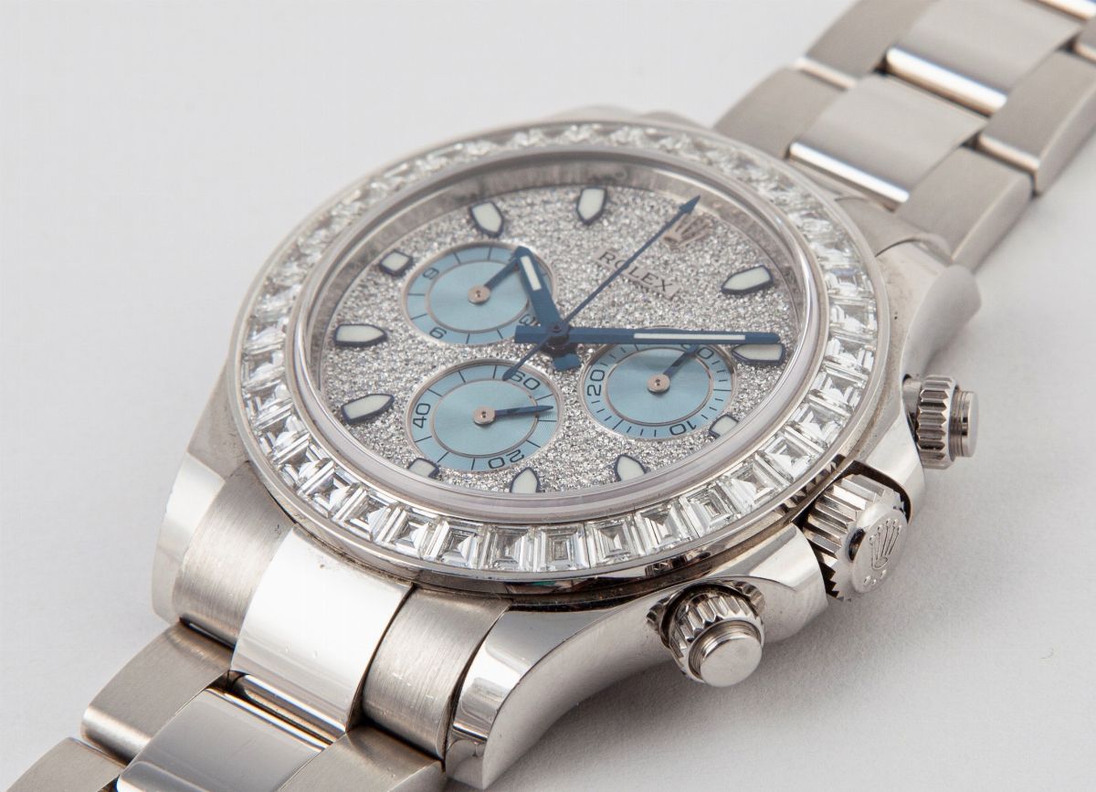Rolex Daytona - Orologio da Polso in Platino e Brillanti