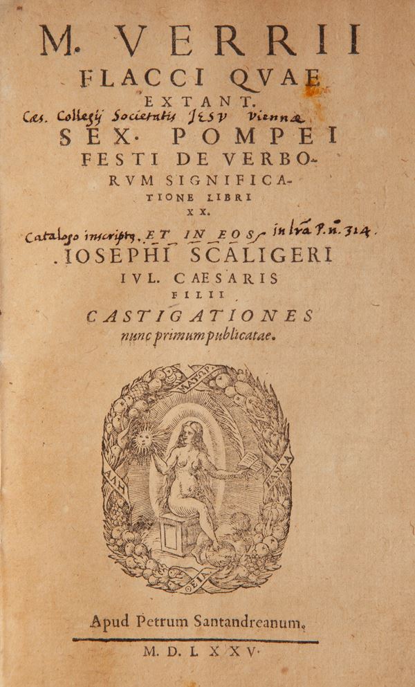 M. Verrii Flacci quae extant Sex. Pompei festi de verborum significatione libri XX