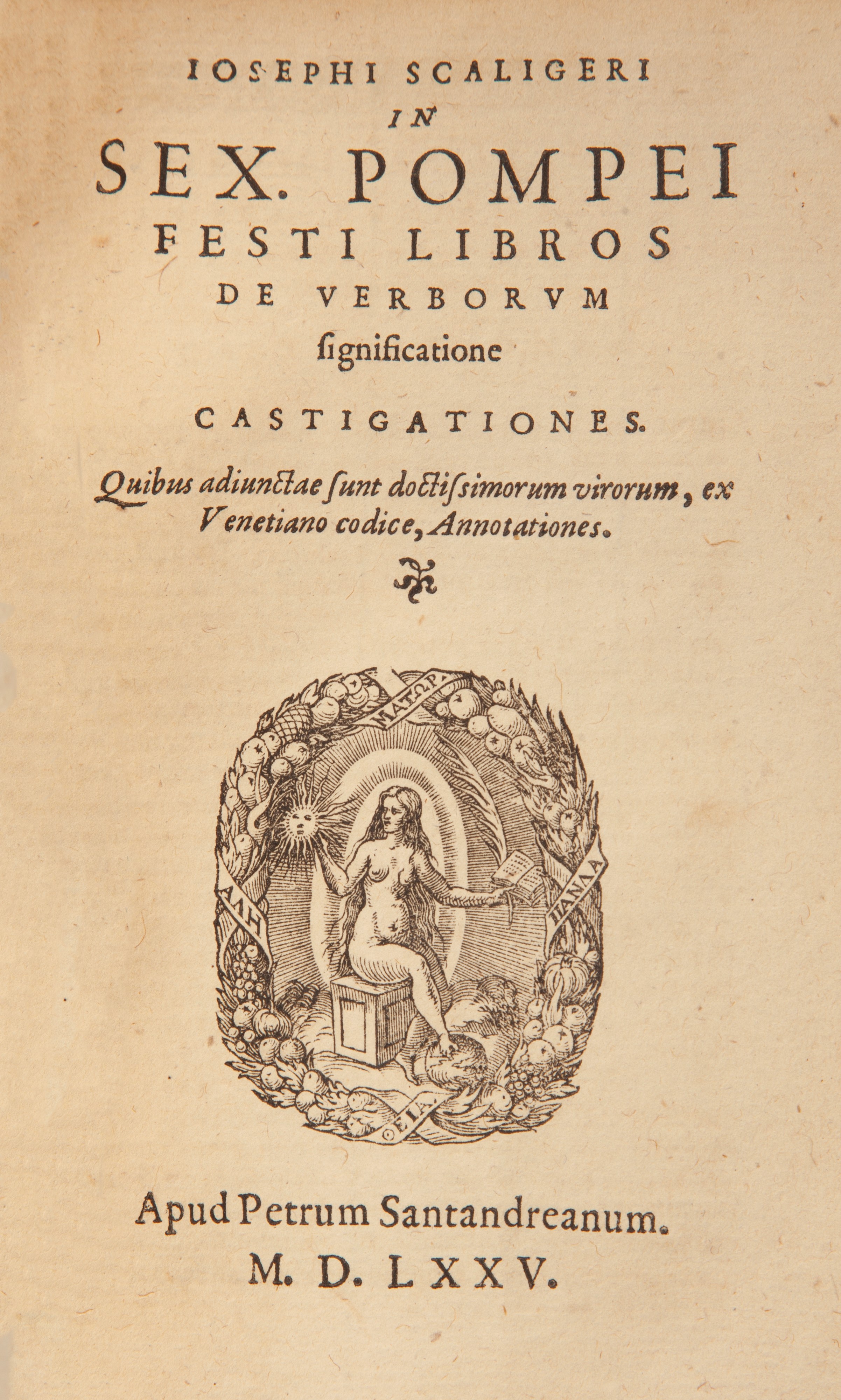M. Verrii Flacci quae extant Sex. Pompei festi de verborum significatione libri XX