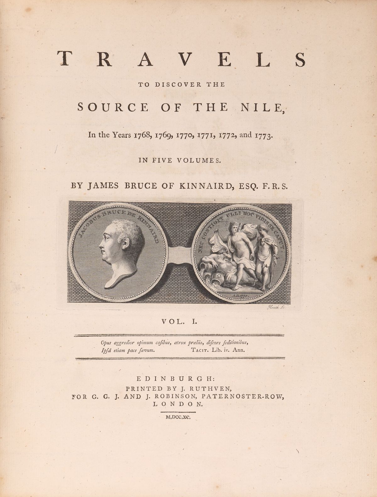 James Bruce Of Kinnard. Travels To Discover The Source Of The Nile in The Years 1768, 1769, 1770,...