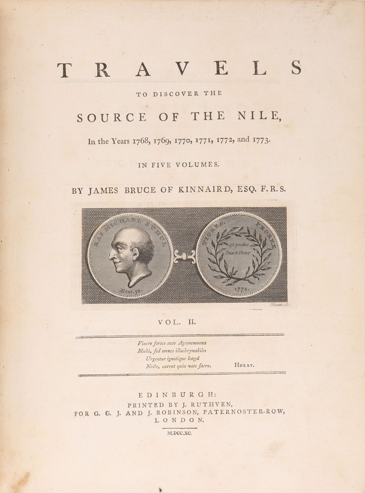 James Bruce Of Kinnard. Travels To Discover The Source Of The Nile in The Years 1768, 1769, 1770,...