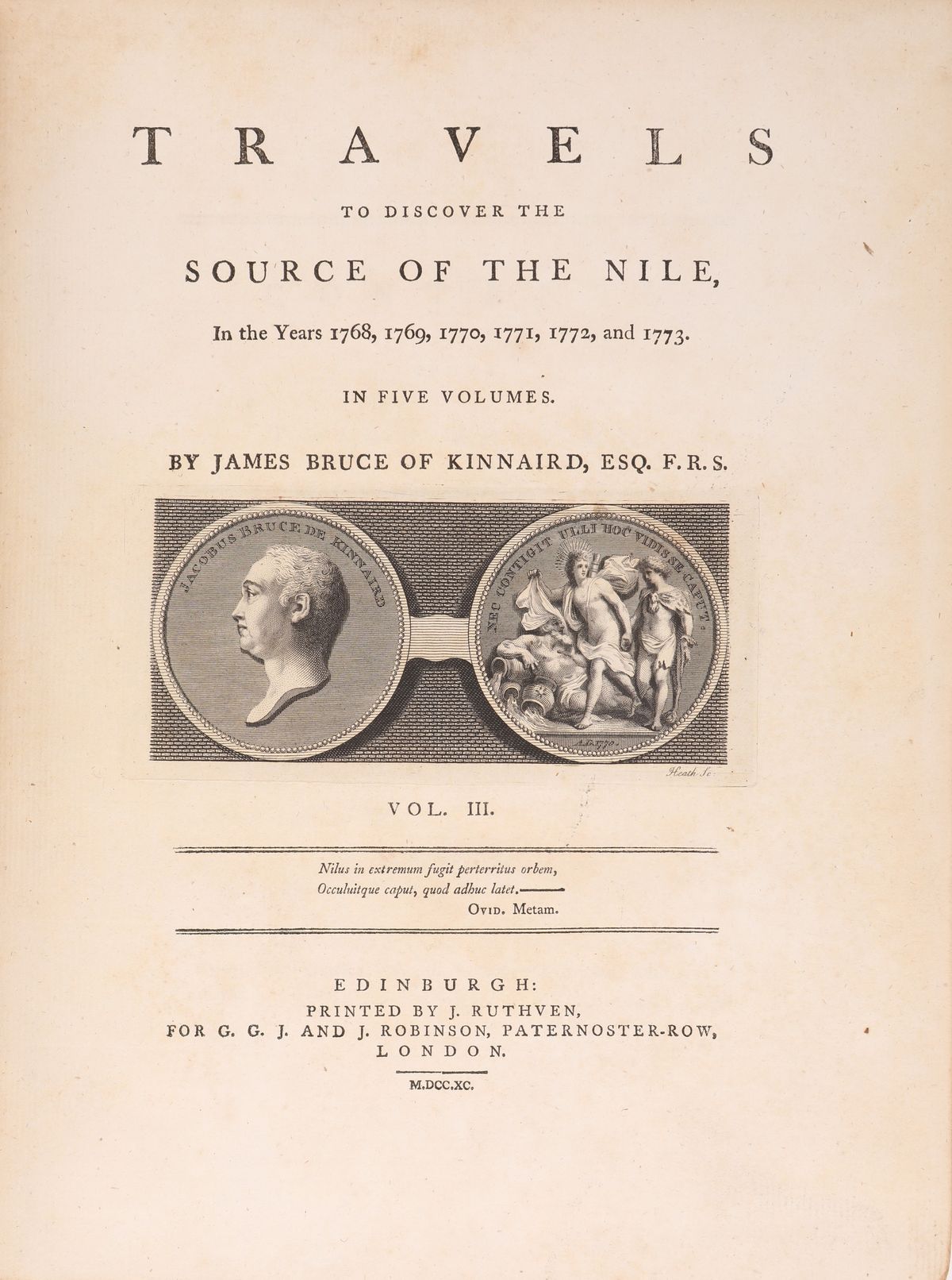James Bruce Of Kinnard. Travels To Discover The Source Of The Nile in The Years 1768, 1769, 1770,...
