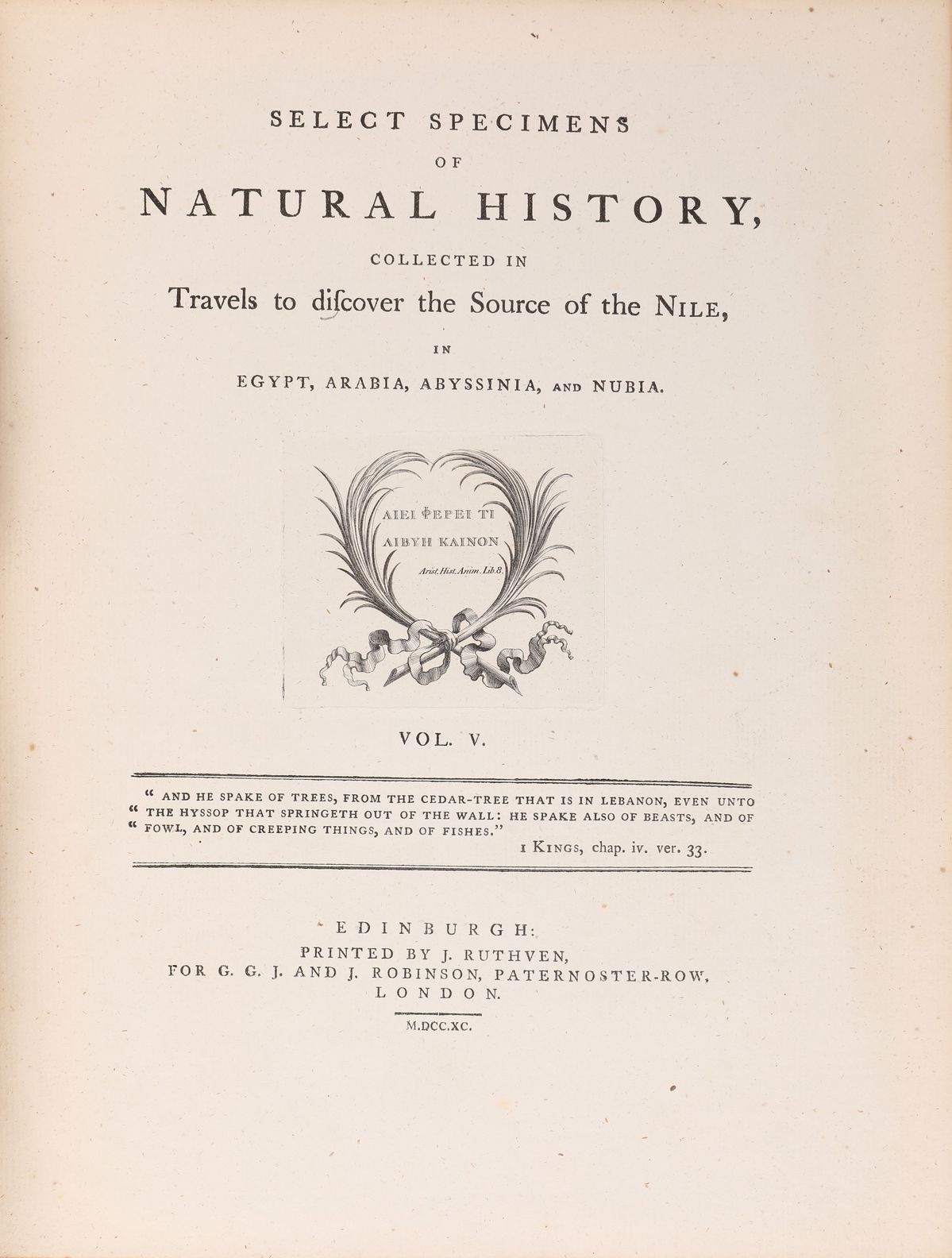 James Bruce Of Kinnard. Travels To Discover The Source Of The Nile in The Years 1768, 1769, 1770,...