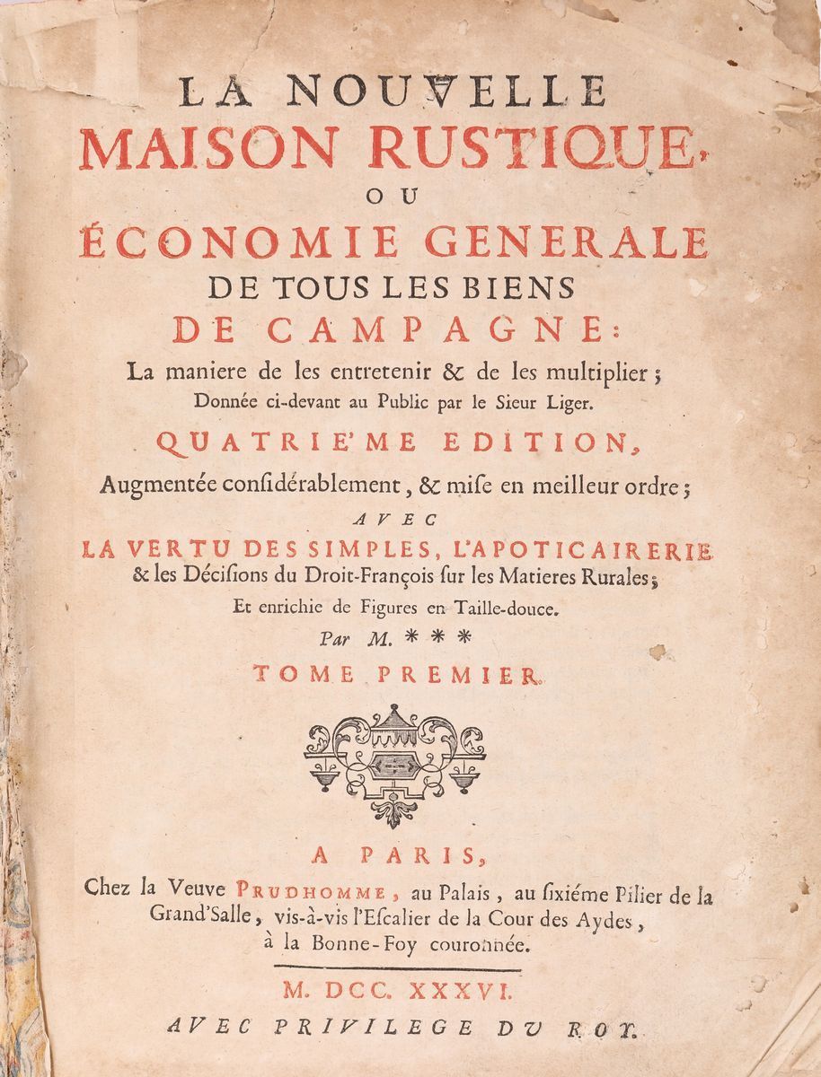 Louis Liger. la Nouvelle Maison Rustique, Ou Economie Generale De Tous Les Biens De Campagne