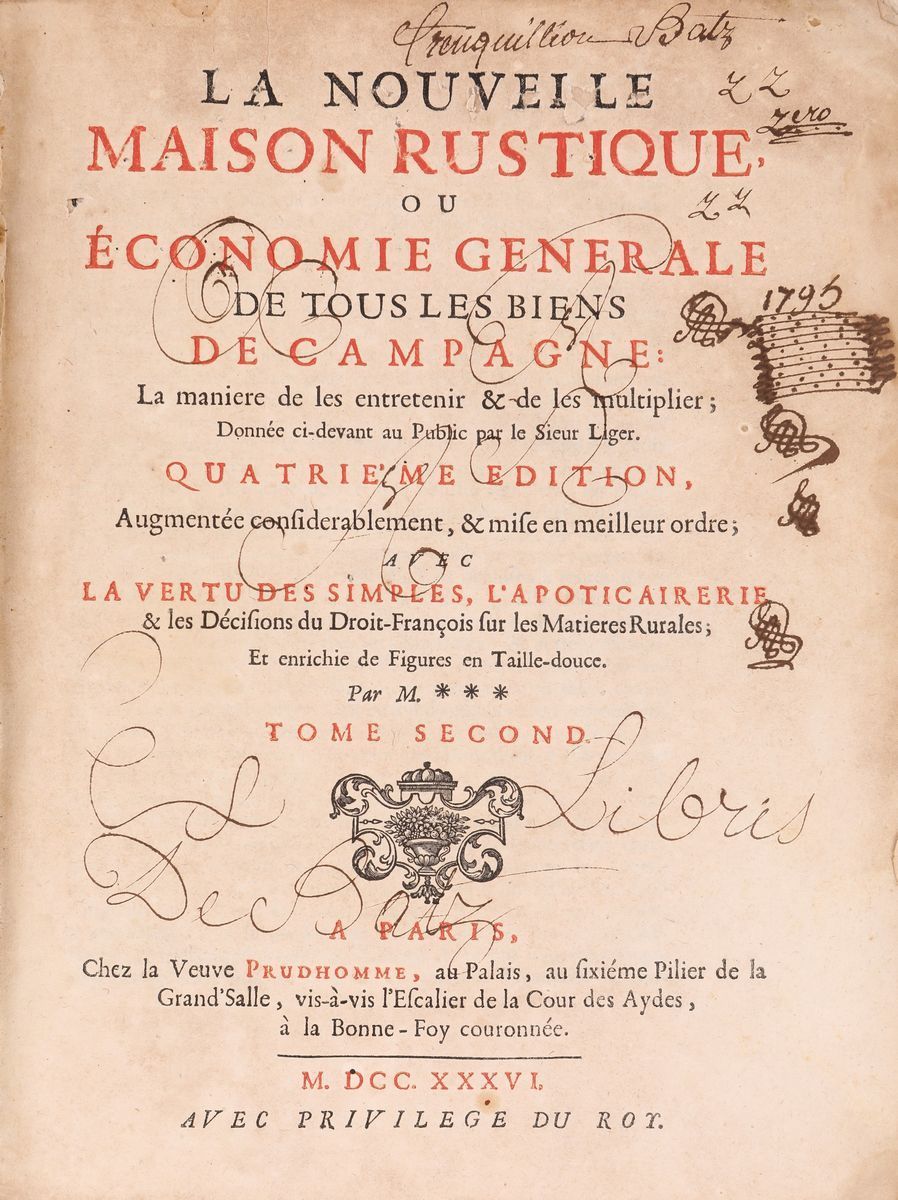 Louis Liger. la Nouvelle Maison Rustique, Ou Economie Generale De Tous Les Biens De Campagne
