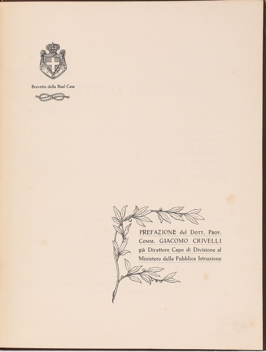 Attilio Grandis Orafo Gioielliere Roma Album-catalogo con Dedica Autografa