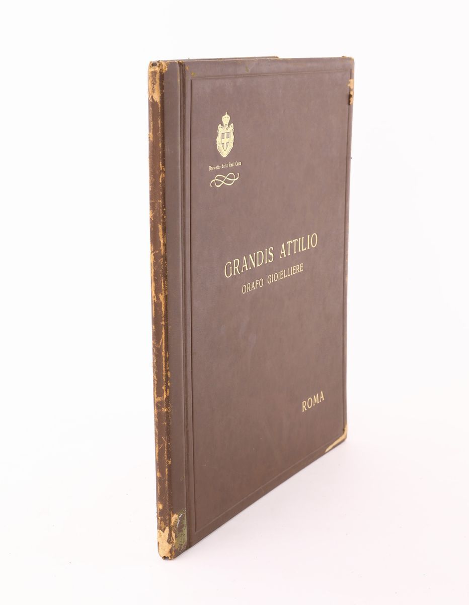 Attilio Grandis Orafo Gioielliere Roma Album-catalogo con Dedica Autografa