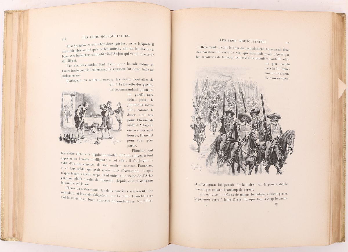 Alexandre Dumas. Les Trois Mousquetaires. Avec Une Lettre D'alexandre Dumas Fils