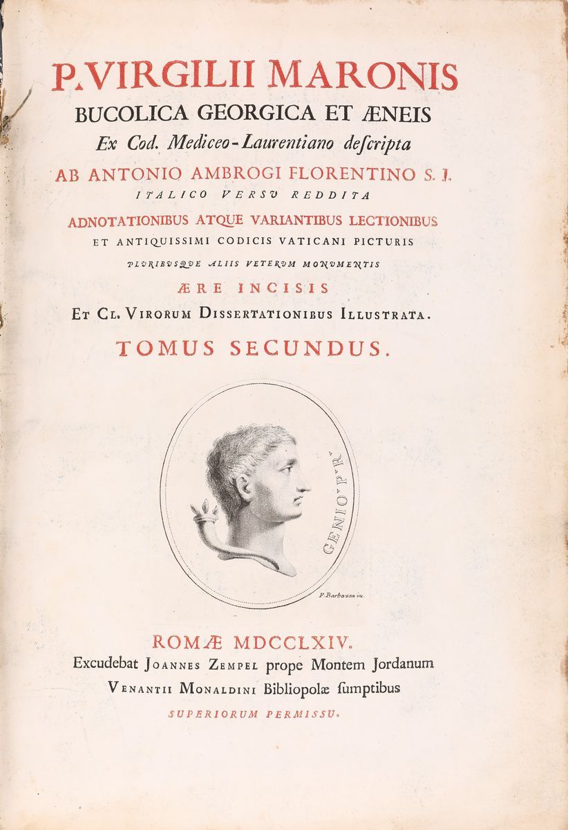 Virgilii Maronis. Bucolica Georgica Et Aeneis Ex Cod. Mediceo-laurentiano Descripta Ab Antonio Am...