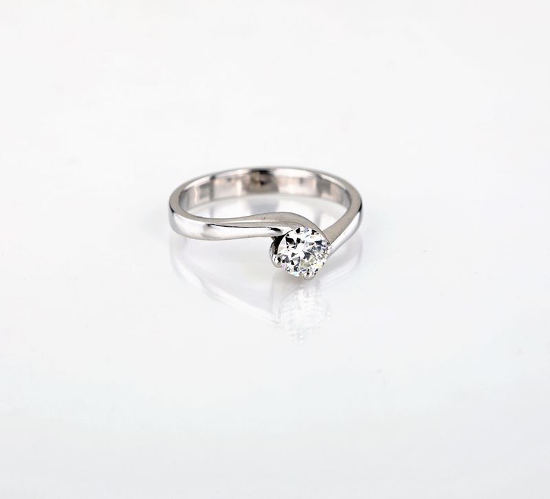 Anello in Oro e Brillante Solitario