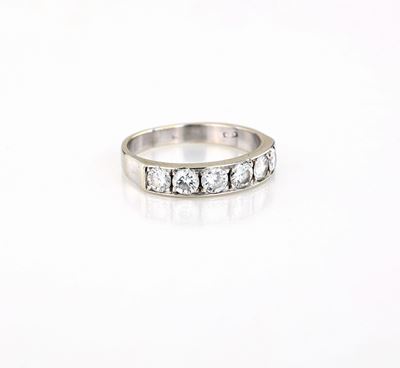 Anello a Riviera in Oro e Brillanti