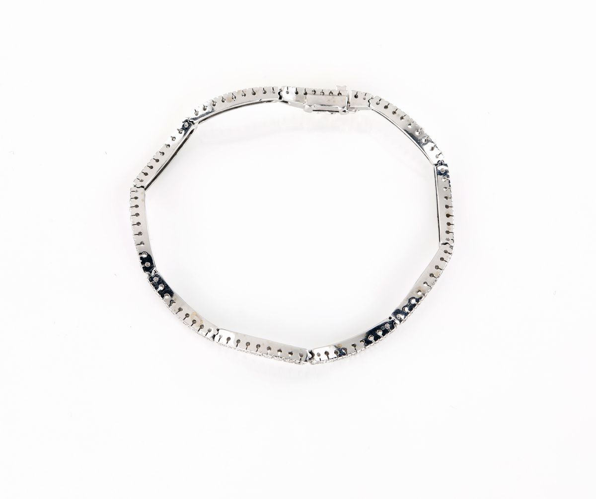 Bracciale Tennis in Oro e Brillanti