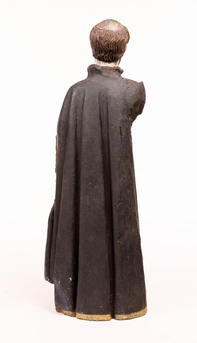Antica Scultura in Legno Dipinto