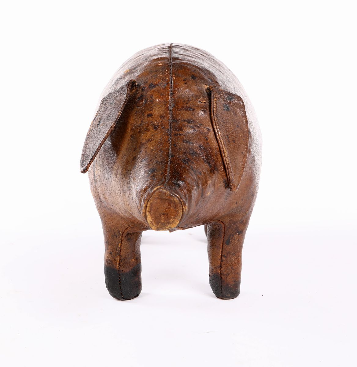 Pouf in Cuoio, Fine XIX Secolo