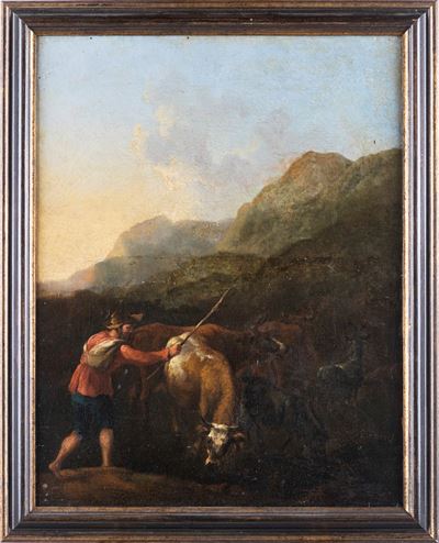 Paesaggio Montano con Pastore