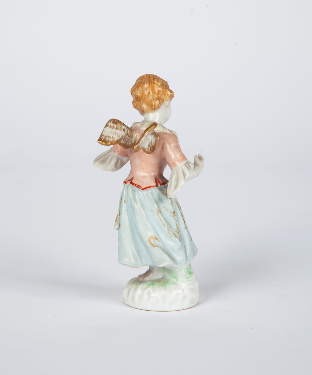 Piccola Figura in Porcellana Policroma, Berlino, XX Secolo