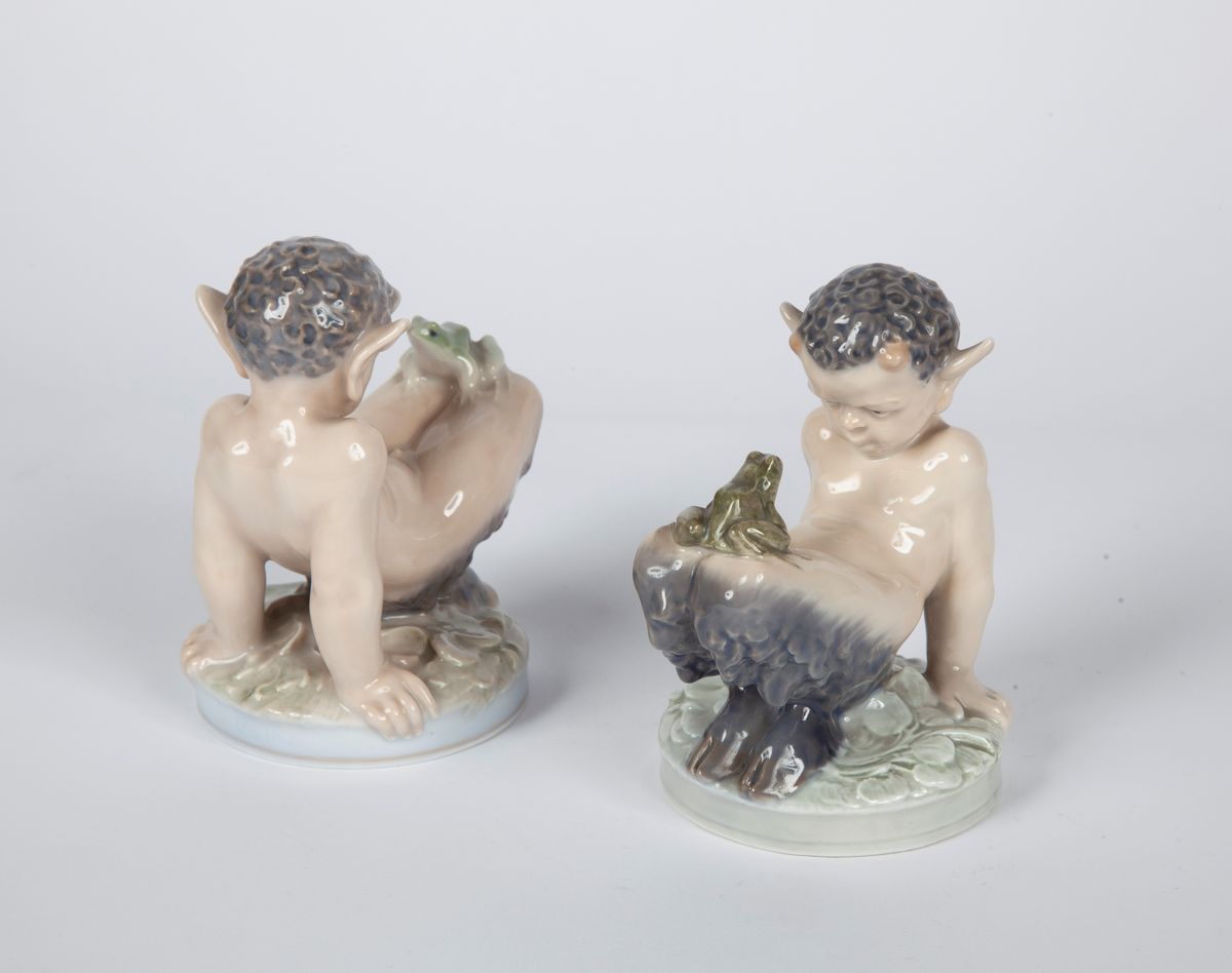 Due Figure in Porcellana Policroma, Royal Copenhagen